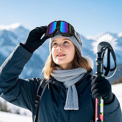 Miniatura 5 de Gafas de Motocicleta, Gafas para Moto de Tierra ATV Todoterreno Motocross Protectoras, Casco de UTV para Adultos, Jóvenes y Niños