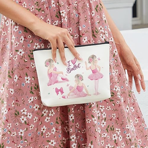 Miniatura 9 de fkovcdy Lindo bolso de maquillaje de bailarina acuarela ballet bailarina regalo recital regalo niña adolescente estudiante amante del ballet, Color