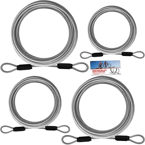 Cerraduras de cable de 4 pies6 pies10 pies15 pies con combinación de cable de seguridad de 18 pulgadas con bucles para valla, equipaje, gimnasio,