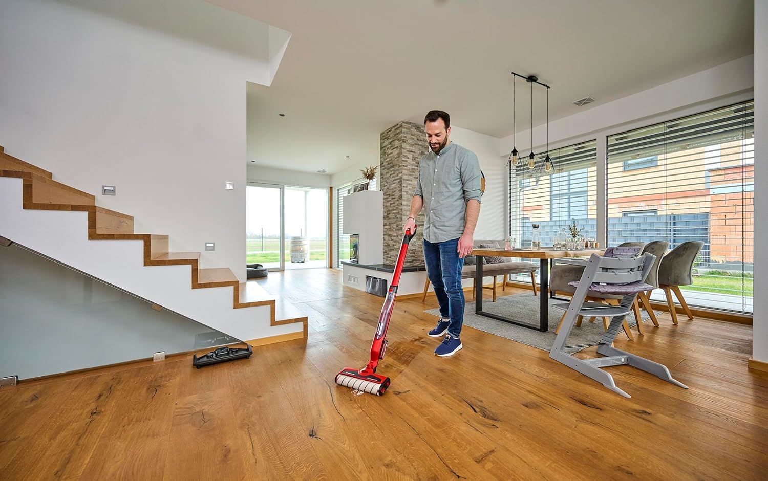 Einhell Akku-Hartbodenreiniger CLEANEXXO Power X-Change (18 V, 290 mm Bürstenwalze, BOOST-Modus, Selbstreinigungsfunktion, steuerbare Wasserzufuhr, ohne Akku)