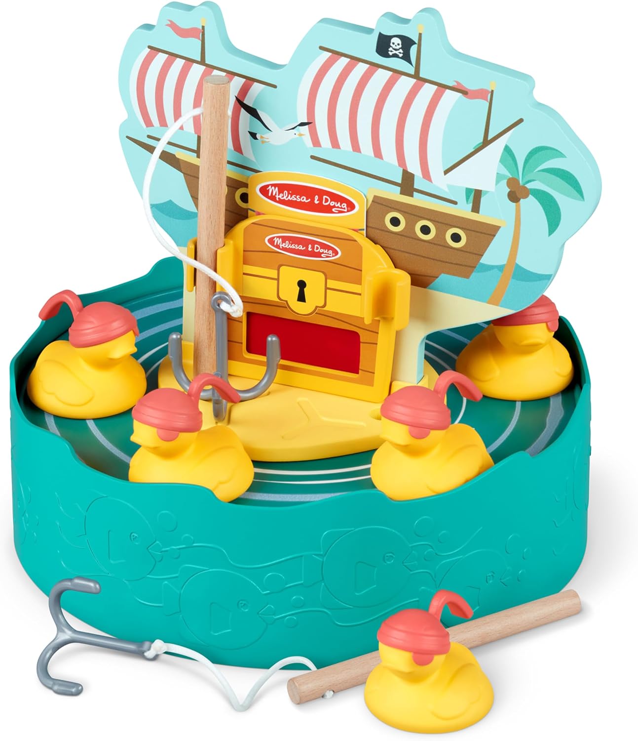 Melissa & Doug Fun at The Fair! Hook a Duck Pirate Fishing Game