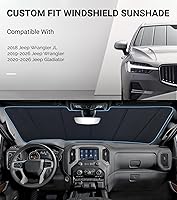 Vista 2 de Parasol para Parabrisas para Jeep Wrangler JL 2018-2025, Gladiator 2020-2025 Parasol - Protección