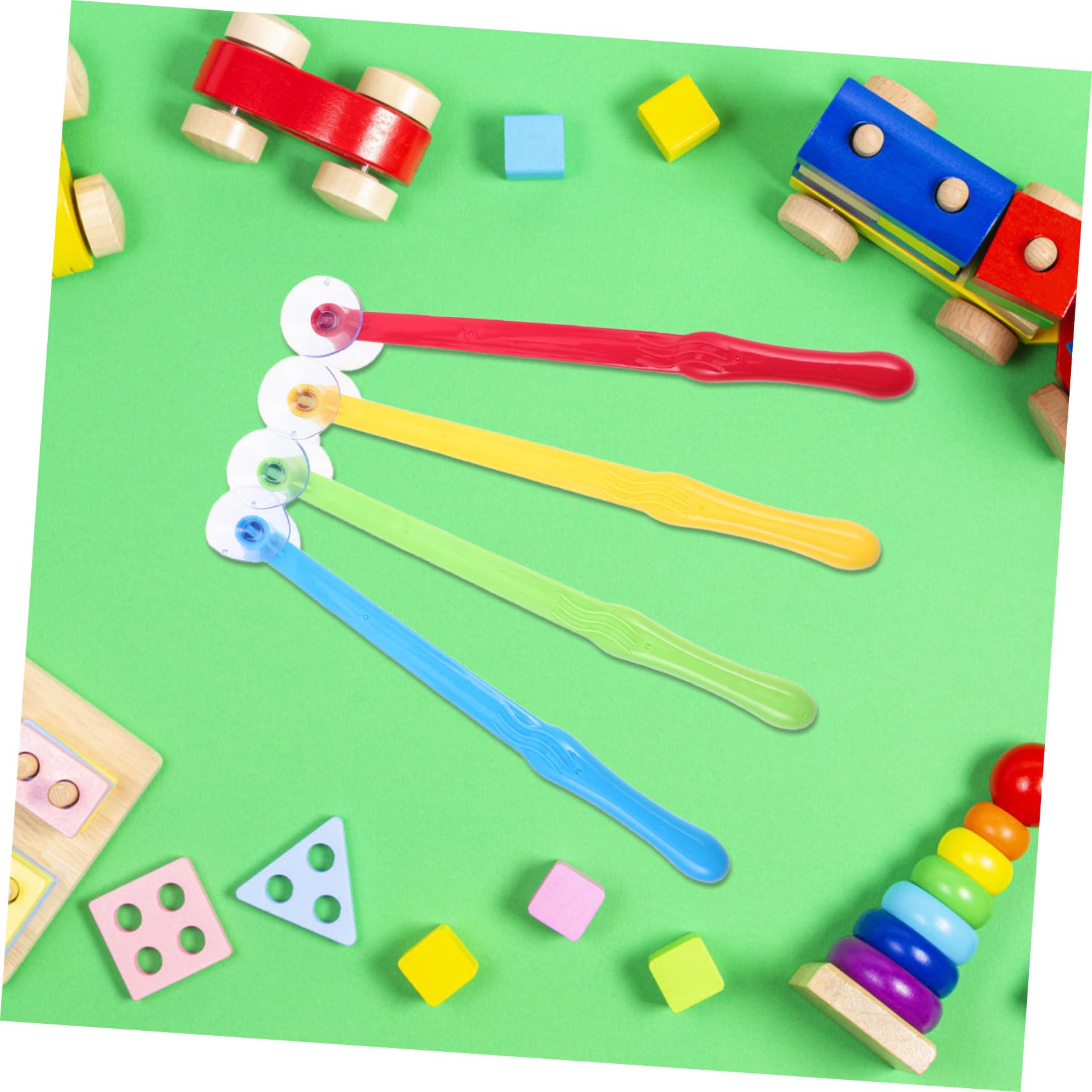 Lot De 4 Marteaux Ventouse Jouets D'Éveil Motricité Réaction Éducatif Multicolores