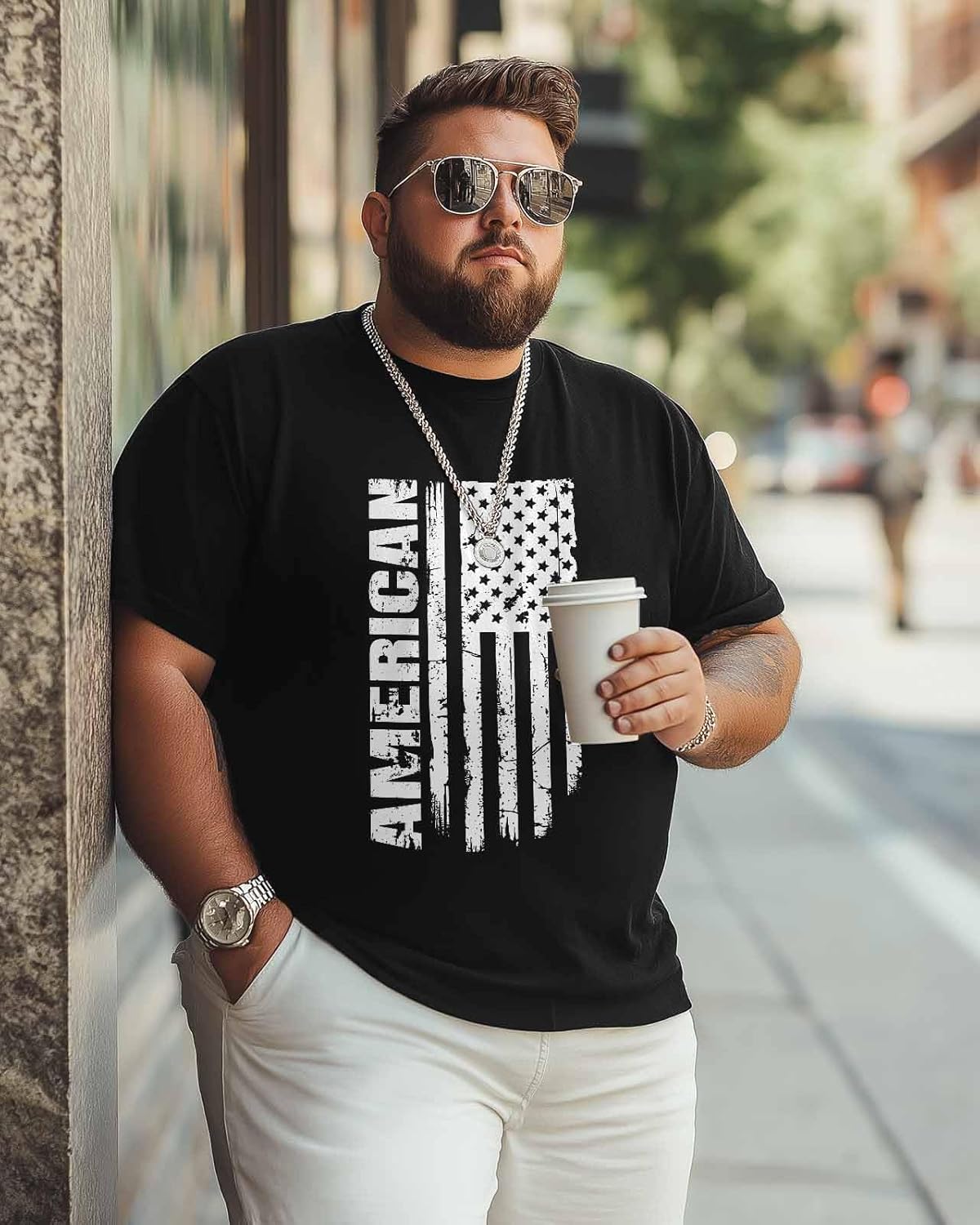 Mens Graphic T-Shirts, Flag Short Sleeve Crew Neck Soft Casual Classic Tee, XS - 5XL Stars and Stripes Tshirts Top - Image 5