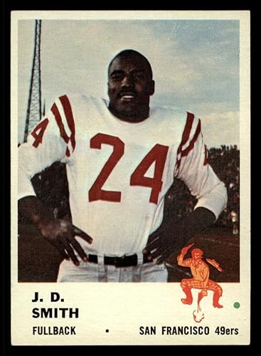 1961 Fleer # 60 J.D. Smith San Francisco 49ers (Football Card) EXMT 49ers North Carolina A&T