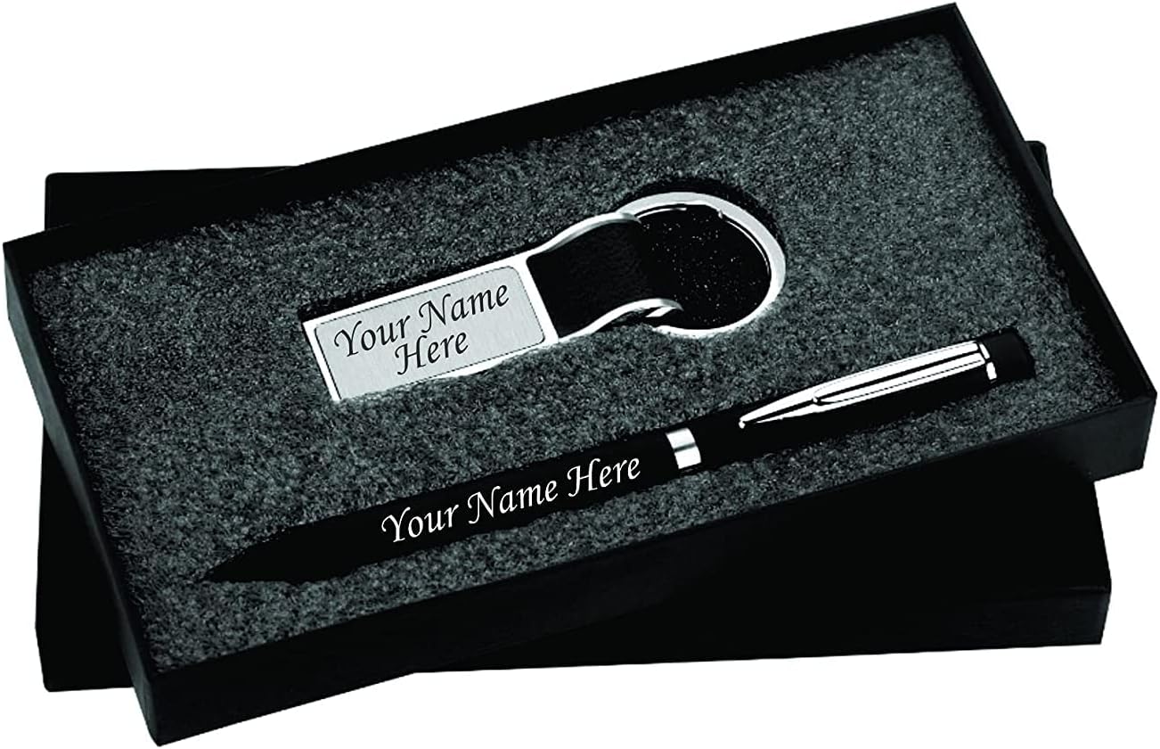 TEMPT® - Personalized Pen and Keychain Combo with NAME Printed on Both