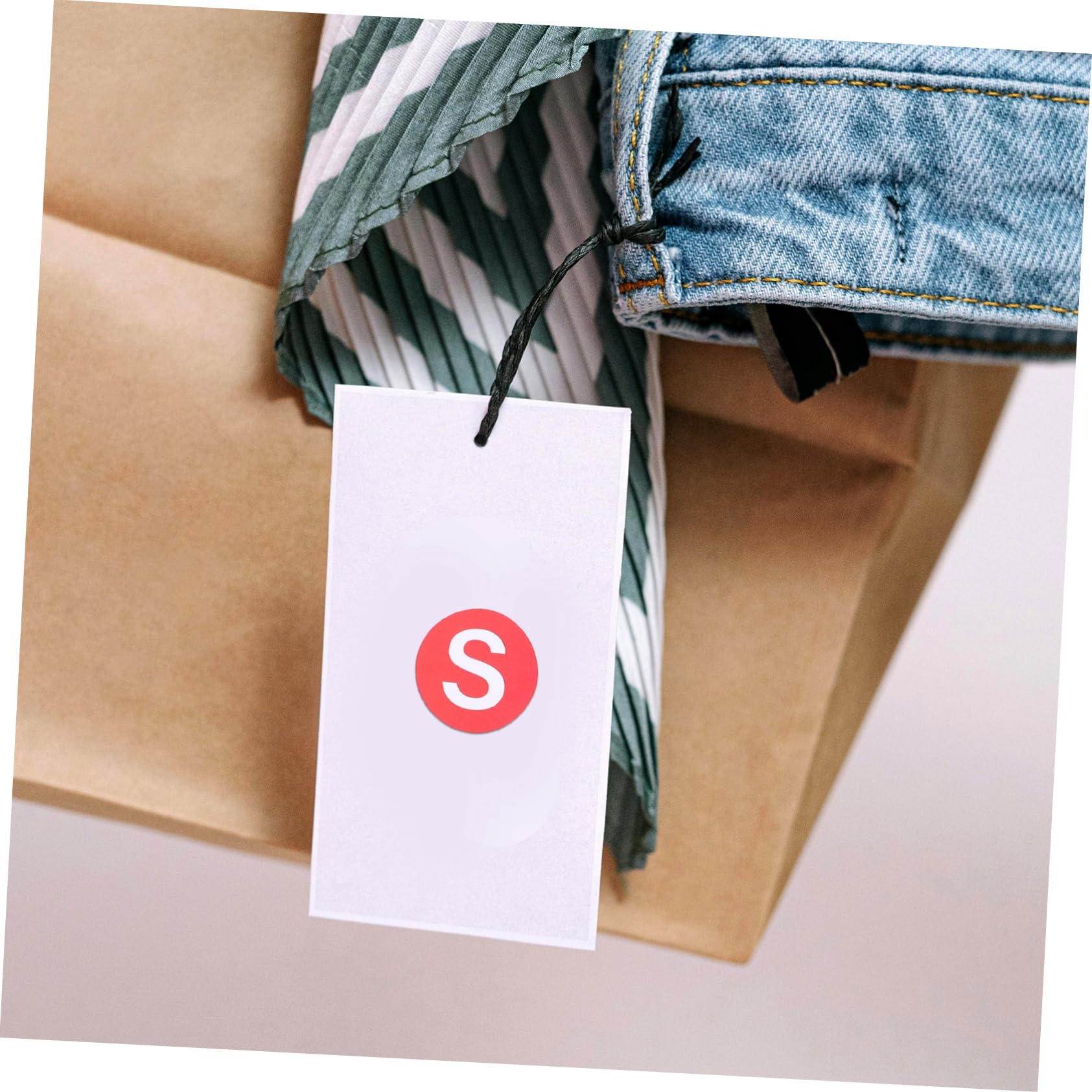 NUOBESTY 14rotoli Etichette Adesive Per Abbigliamento Xs-xxxl Facili Applicare e Retail Etichette Autoadesive Per Design