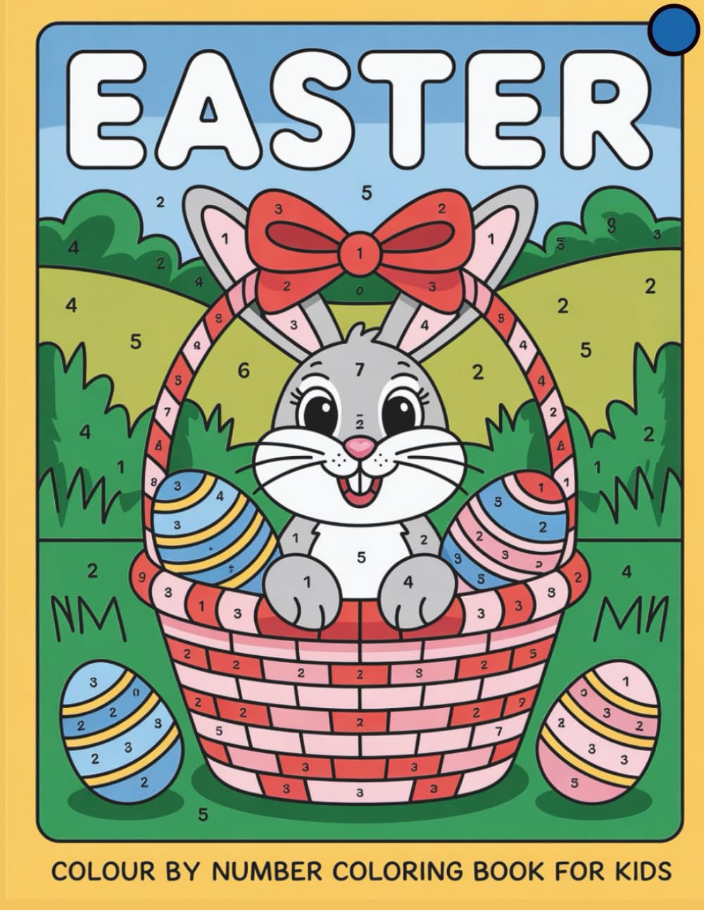 Easter Color By Number Coloring Book Kids: Simple Color by Number Easter Activity Book for Toddlers and Kids