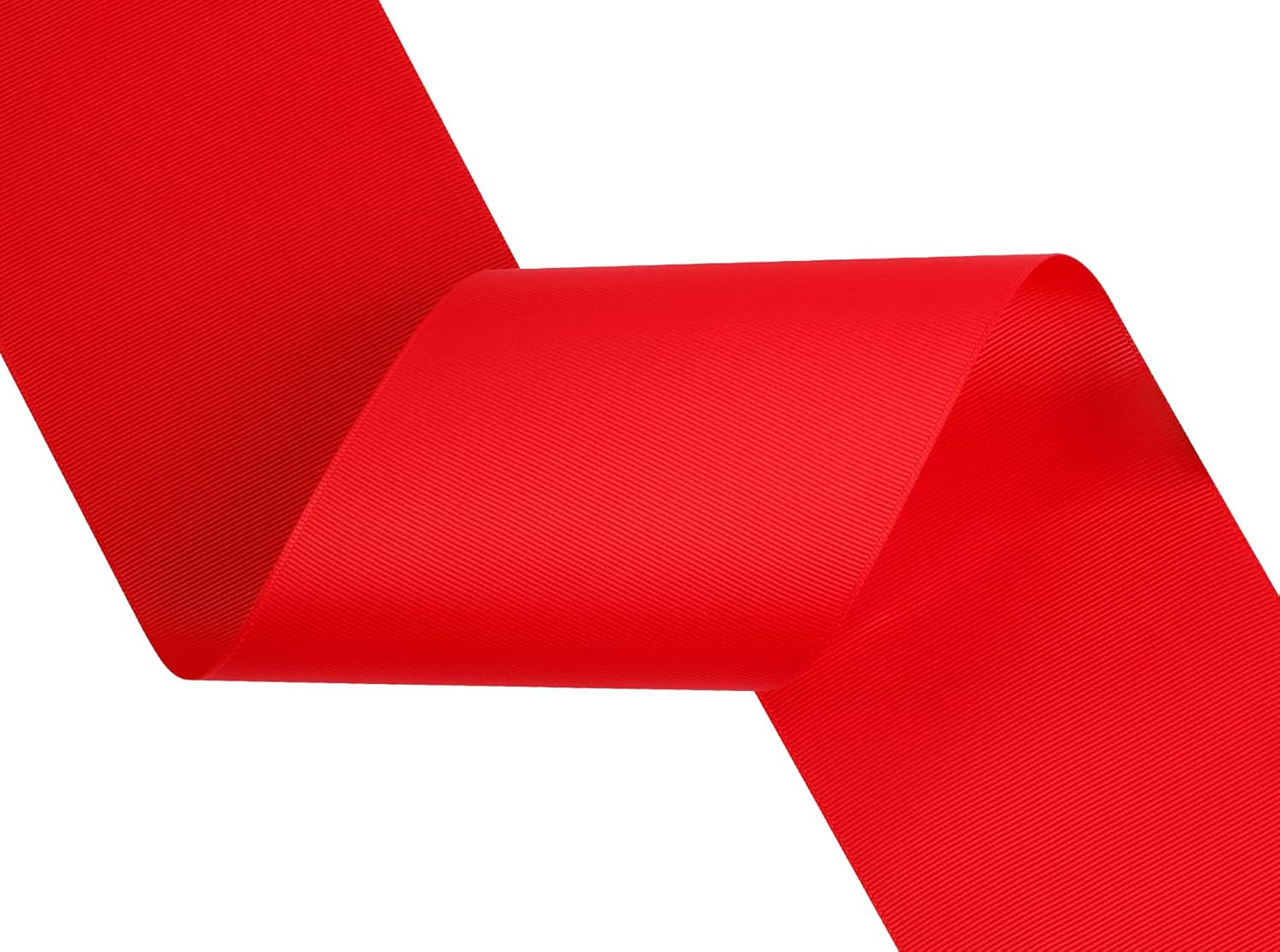 4" Inch Grosgrain Ribbon 25 Yards-Roll Set for Chair Sash Gift Wrapping Party Favor Home Decoration Craft Supplies, Red