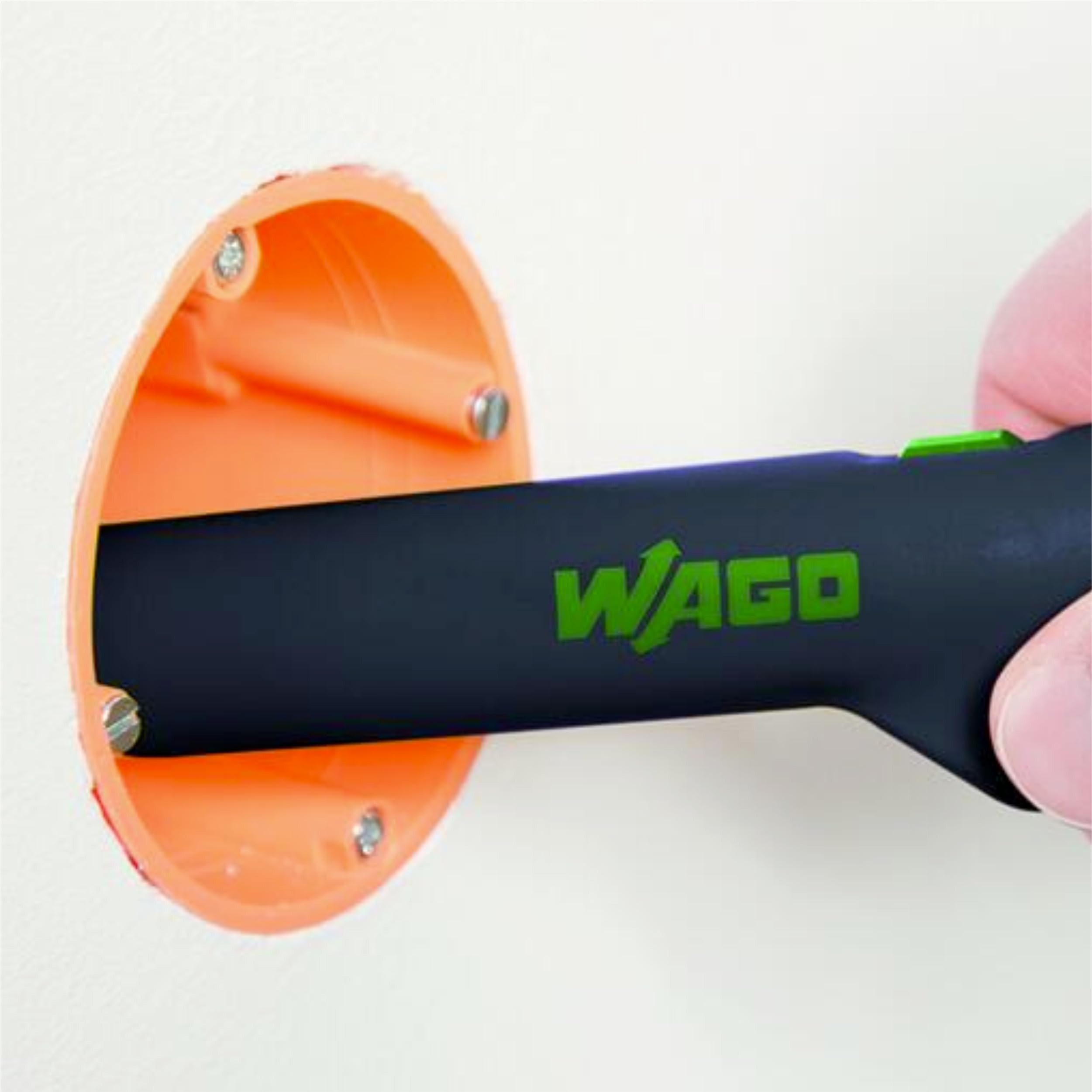 WAGO Innendosenentmanteler 206-1441 | für Ø 8 mm - 13 mm, zum Abmanteln aller gängigen Rundkabel mit spezieller Vier-Klingen-Anordnung, TÜV/GS-geprüfte Klingen