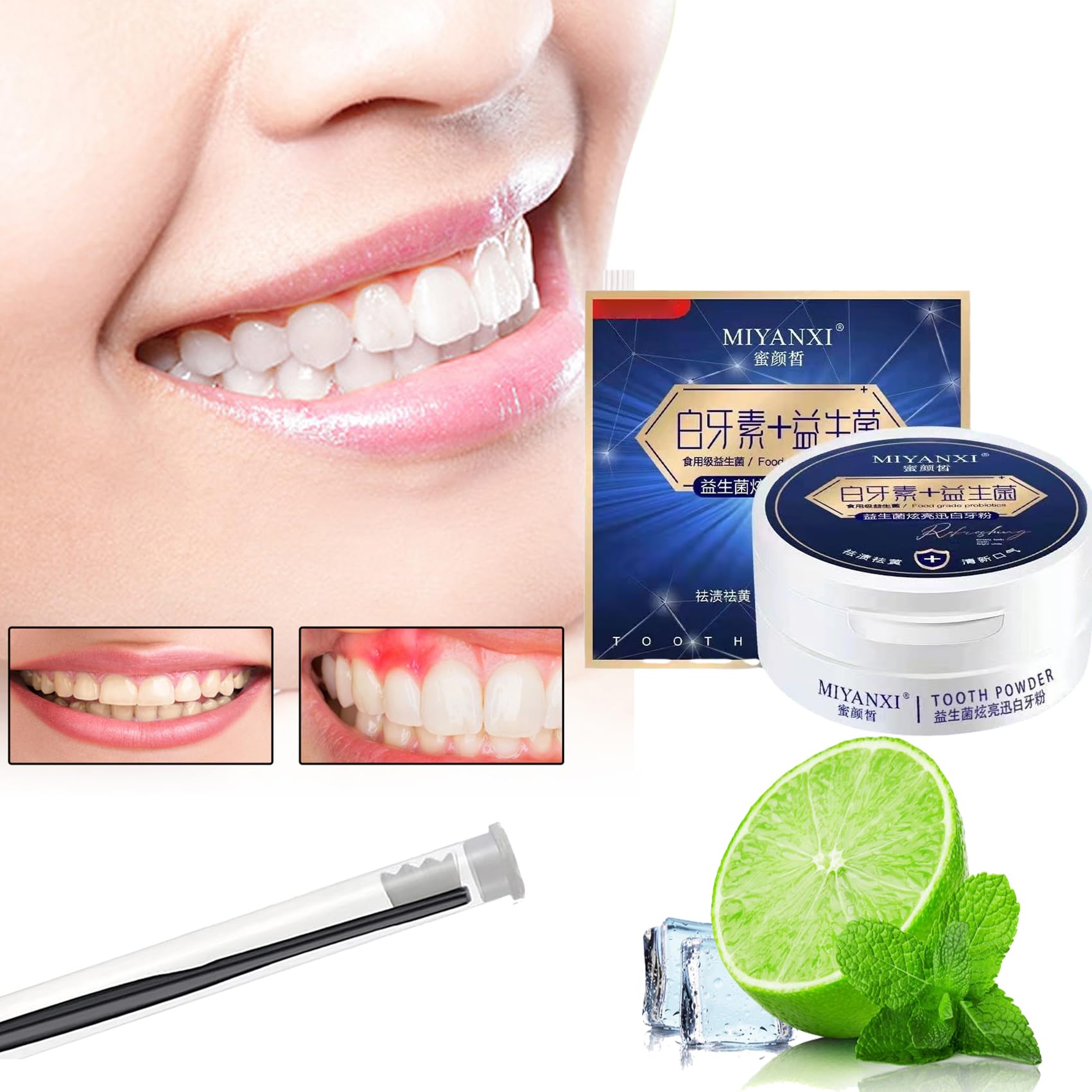 Miyanxi Tooth Powder, Miyanxi Teeth Whitening Powder, Teeth