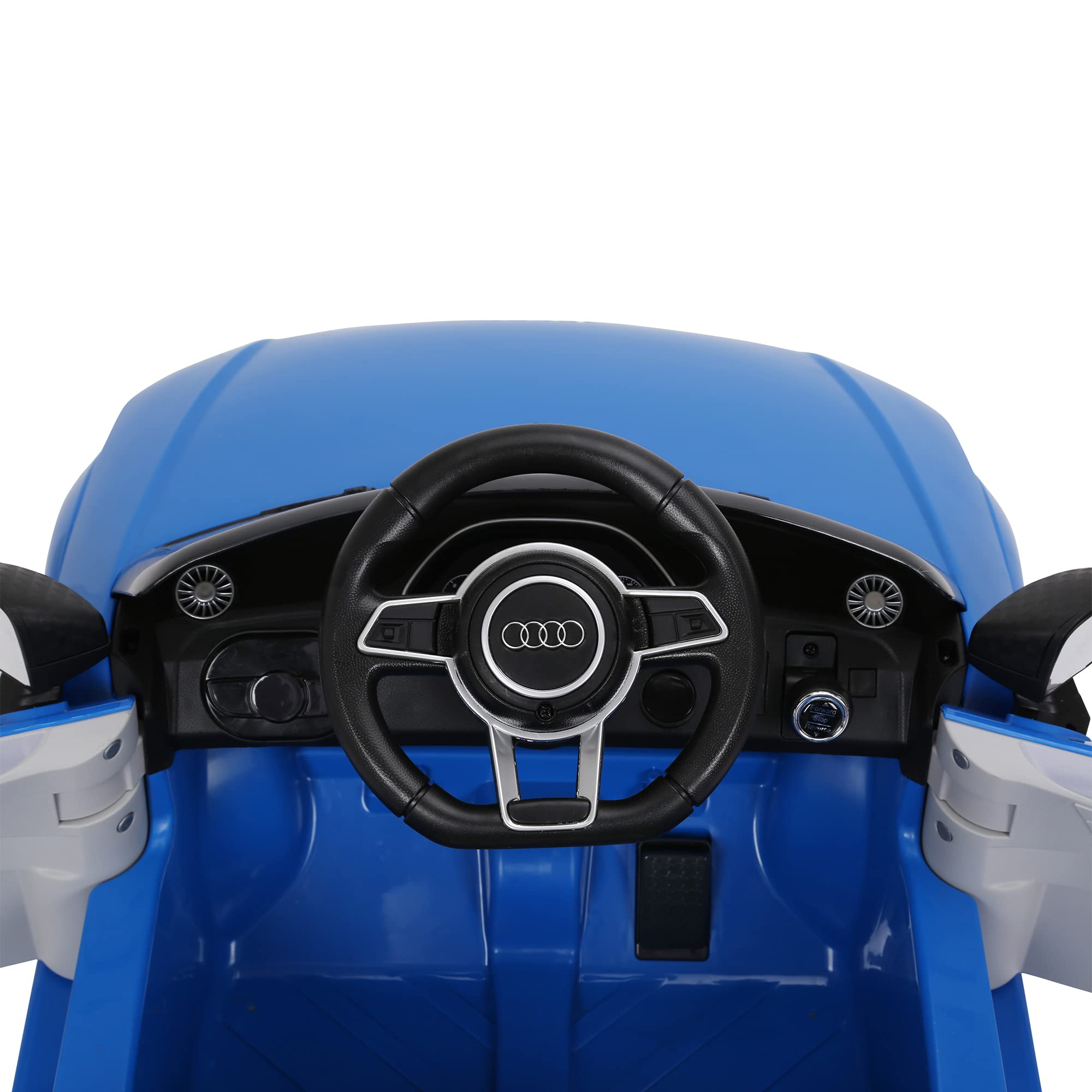 FEBER Audi TT RS Azul R/C, Coche eléctrico de 1 Plaza, radiocontrol, con Detalles de Coche: Faros con luz, 2 Marchas, Sonido, de 3 a 8 años, Famosa (800013441)