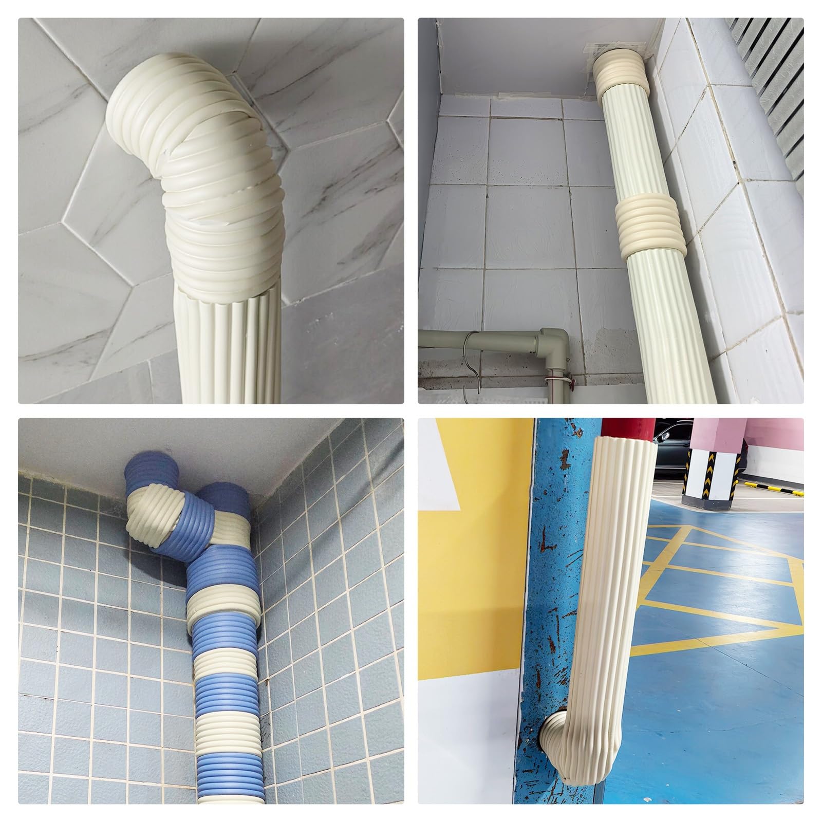 Rohrisolierung - Selbstklebendes Rohrisolierungsfolie, Wasserrohrisolierung Baumwollrohr, Jedes Stück 2 M Lang, Hohe Dichte Heizungsrohr Mit Selbstkleber Lärmreduzierung(Pink,2pcs)