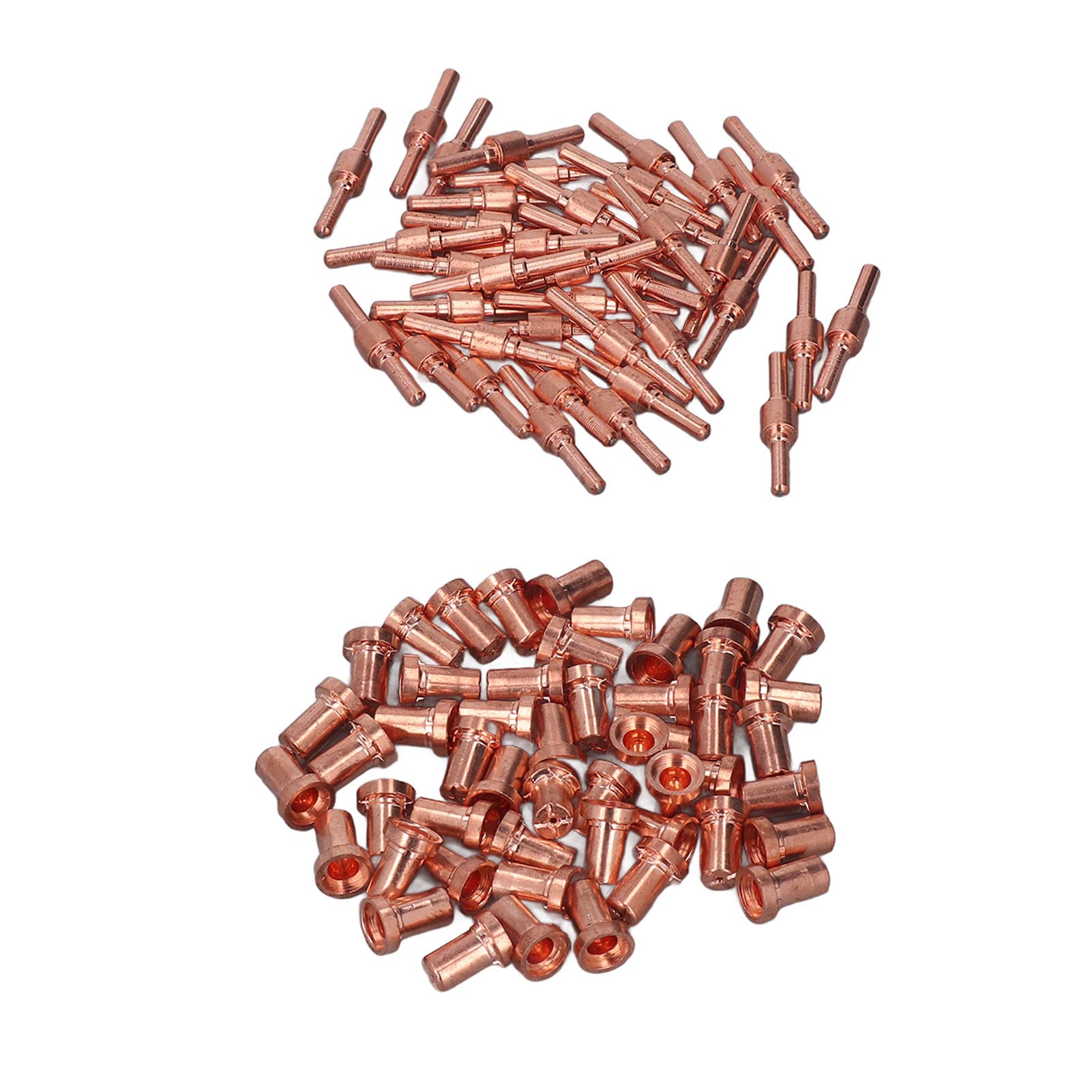 Materiały eksploatacyjne dyszy cięcia plazmowego 110 szt. części do przecinarek plazmowych, elektrody, dysze, kubki ceramiczne, gaz do Cut40, Cut50, PT31, LG40