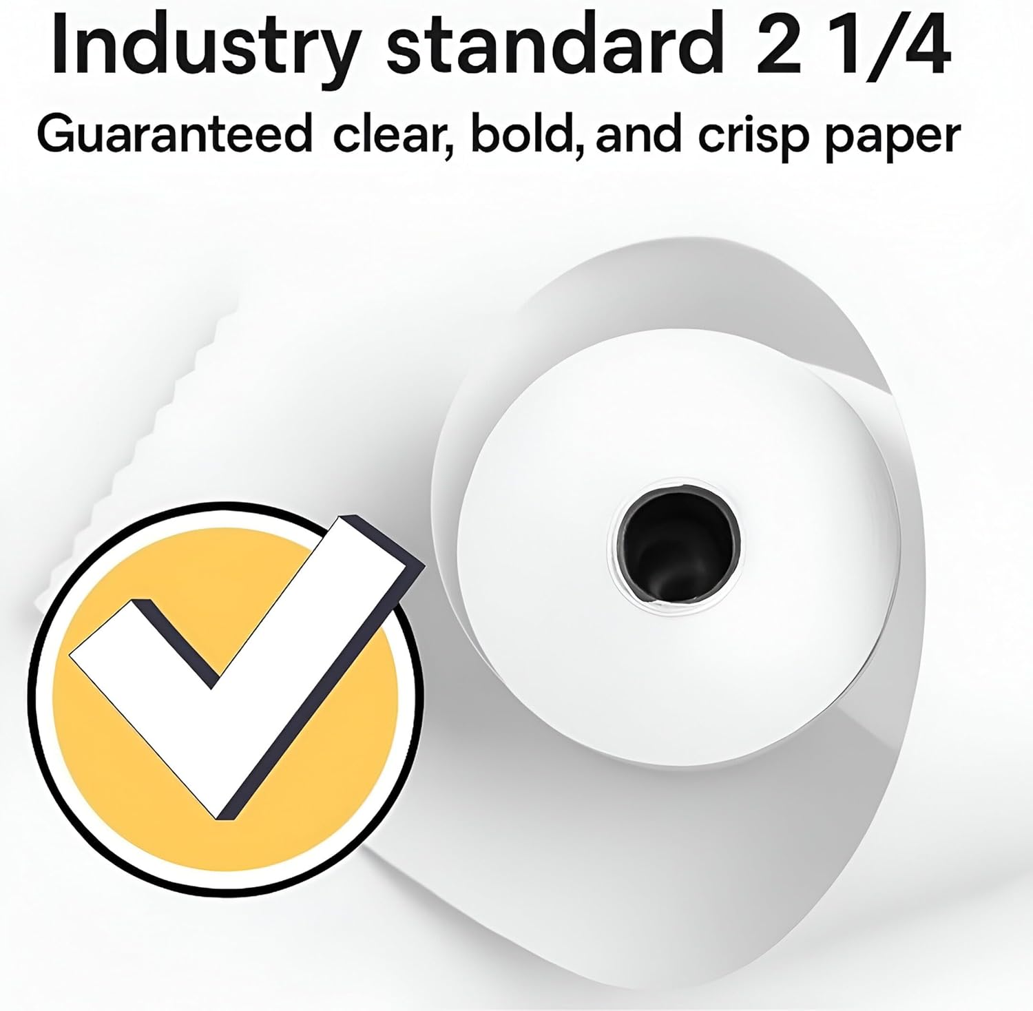 (100-ROLLS) 2 1/4" x 50 Thermal Paper Rolls | BPA-Free Thermal Receipt Paper for Clover Flex, Square Terminal, Star SP700, Verifone VX520, | 58mm POS System, Cash Register Tape, | Bulk Value