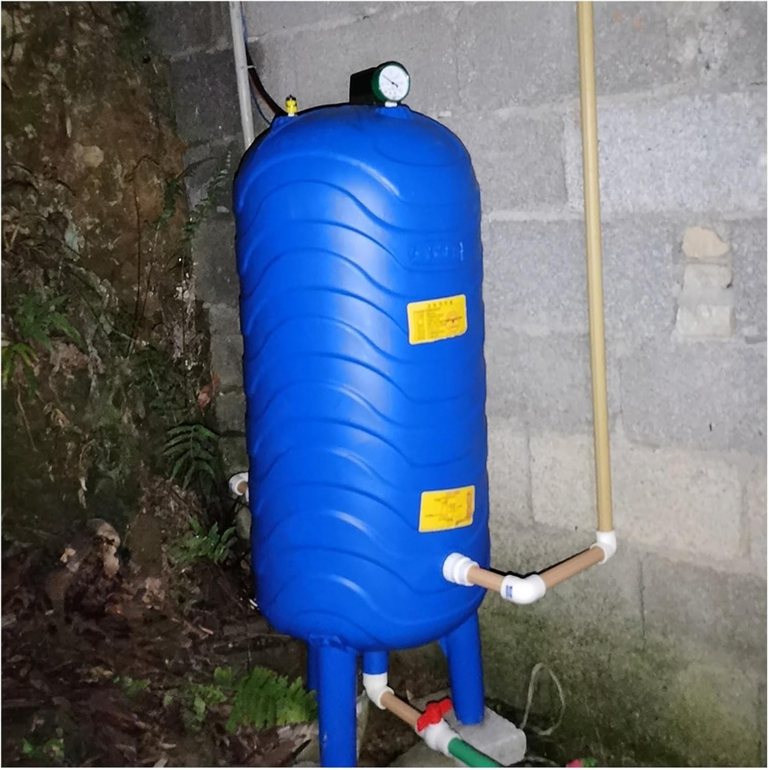 Kanister Wassertank 60L 100L 120L 150L 200L Wasserdrucktanks für die Bewässerung von Küche, Toilette, Garage und Garten(52.8Gal/200L(51.2x17.7in/130x45cm))