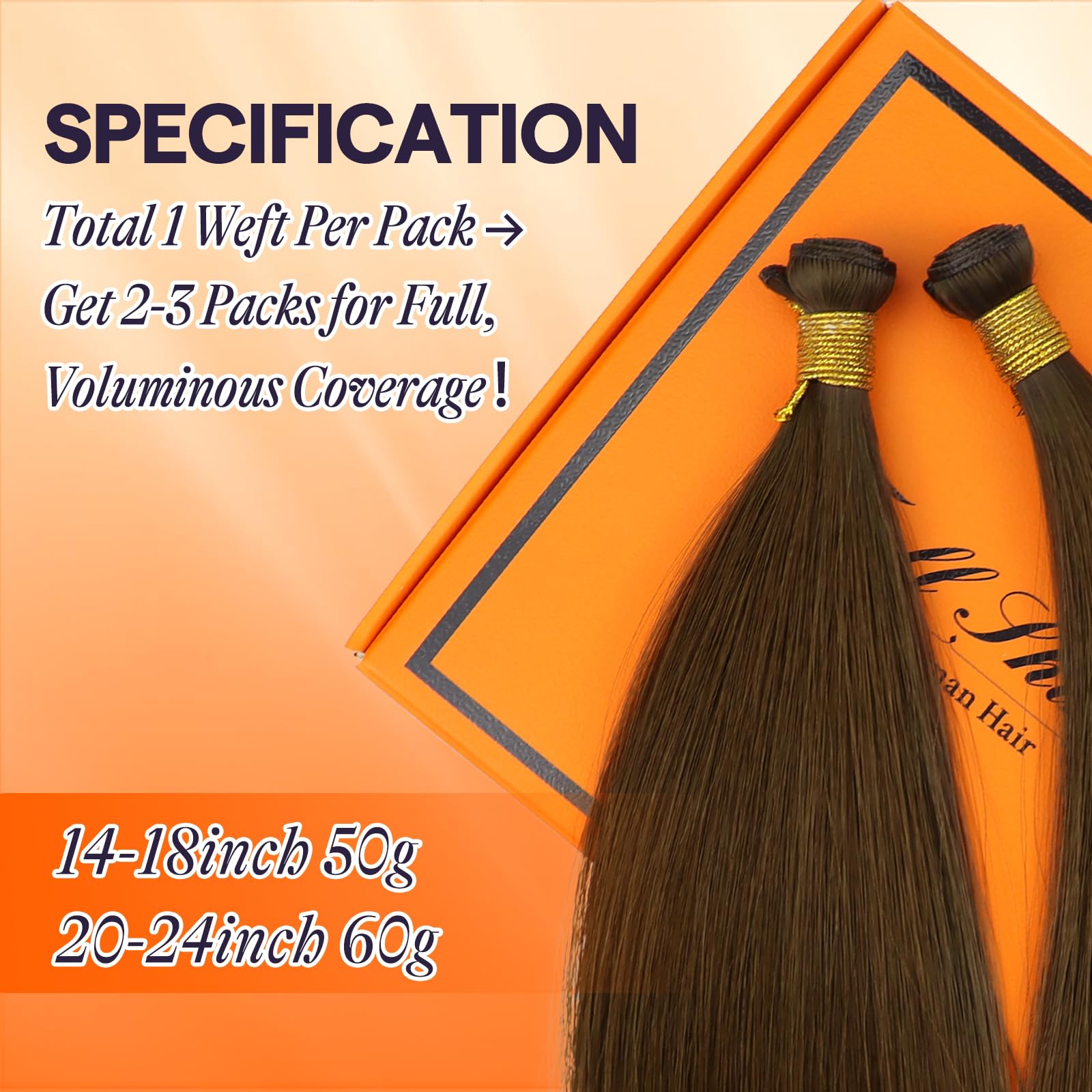 20 Inch Remy Human Hair Extensions 60g Sew In Weft Straight Amazon.com : Full Shine Hand Tied Weft Hair Extensions Human  main image 2