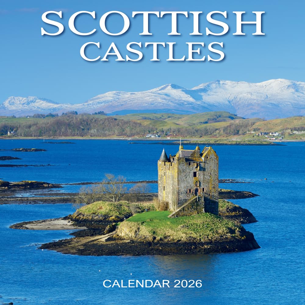 2026 Scotland Calendar: Scottish Castles - Square Wall Calendar - Month to View - 12 Months