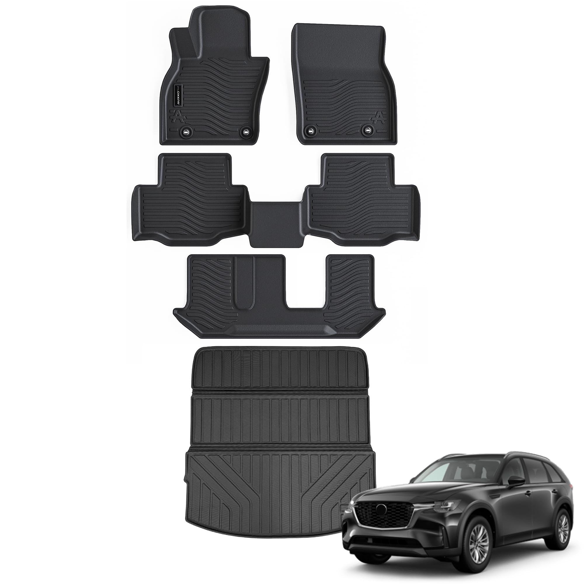 Photo 1 of AUXKO Floor Mats Cargo Mat for Mazda CX90 8 Seat