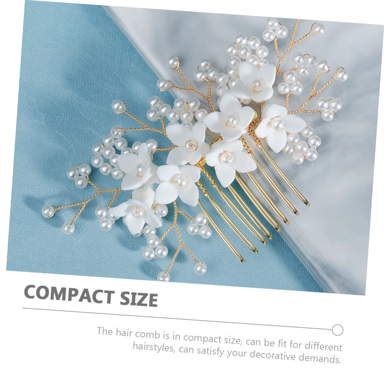 FRCOLOR 5stücke Perlen-haarreif Für Hochzeiten Eleganter Haarkamm Mit Blumenmotiv Stilvolles Haaraccessoire Für Bräute Und Festliche Anlässe Handgefertigt Und Langlebig