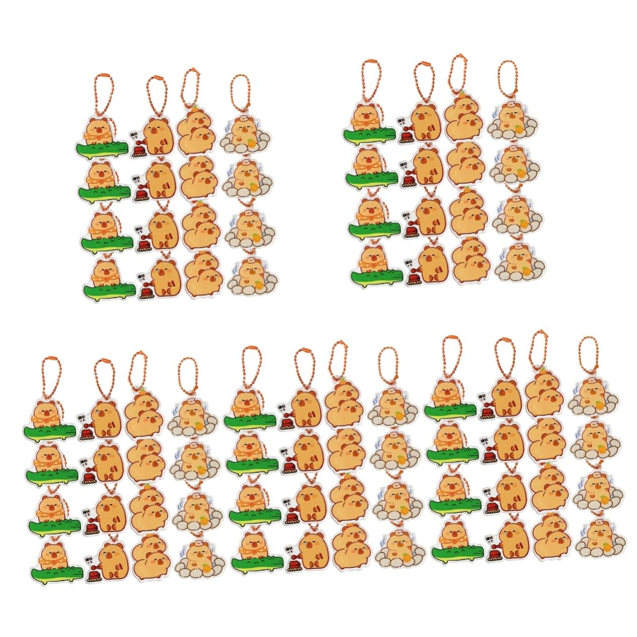SHERCHPRY 32 llaveros llaveros monederos llavero mochila bolso decoración coche llavero decorativo llavero para bolso