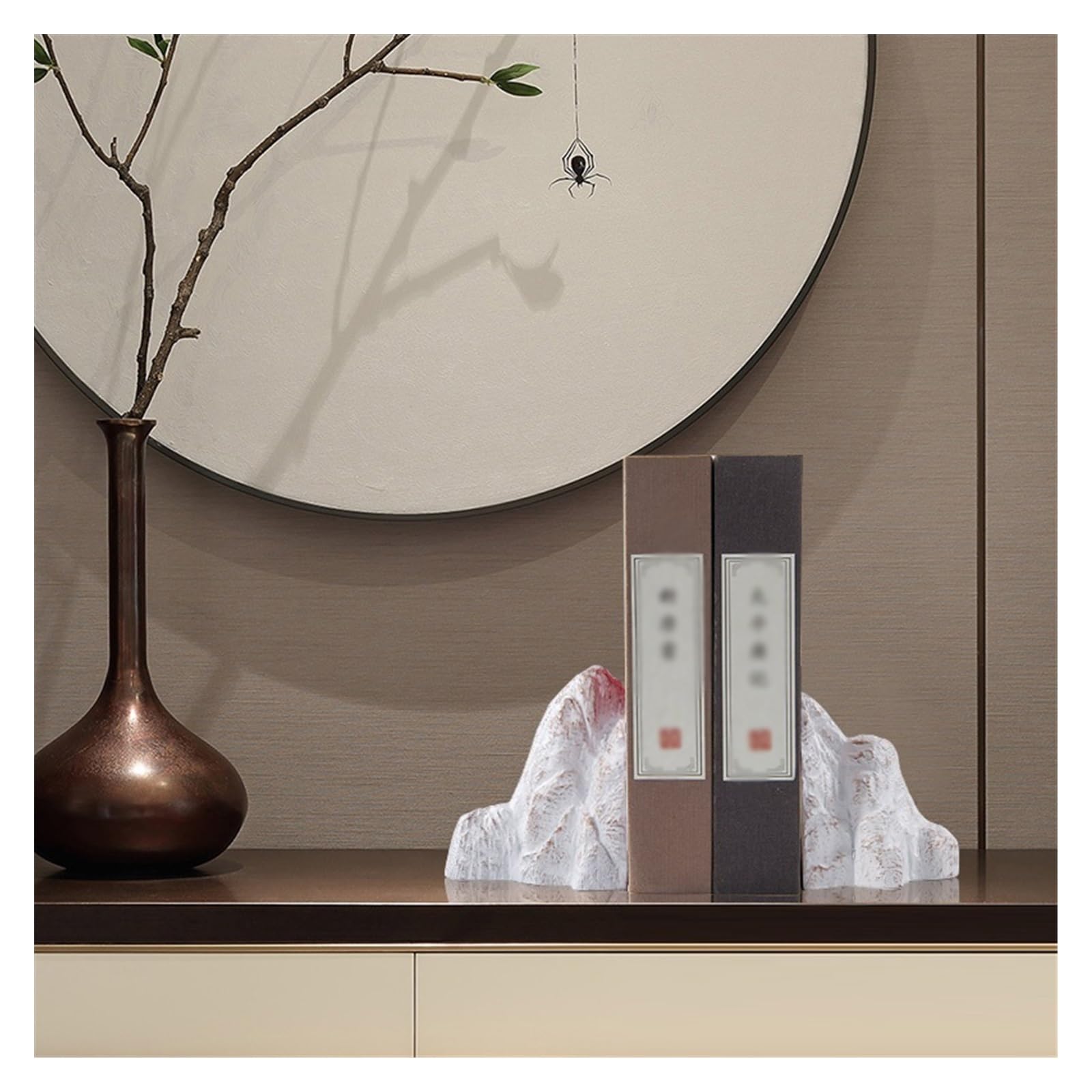 Książki Zaciski Chińskie Książki Study Room Zen Sztuczna Góra Książki Książki Dekoracje Rzemieślnicze Salon Szklarnia Biuro Szklarnia Książki Wyposażenie Książki Uchwyty na Książki