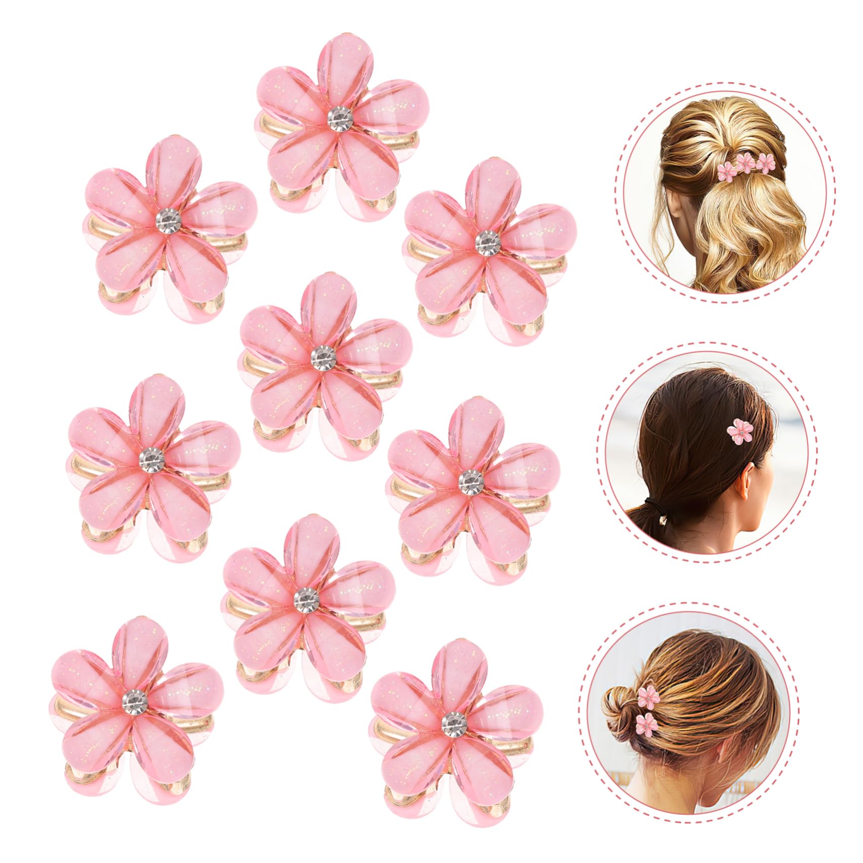 Didiseaon 100pezzi Mini Fermagli Per Clip Per Acconciature Accessori Decorativi Per e Ragazze Design