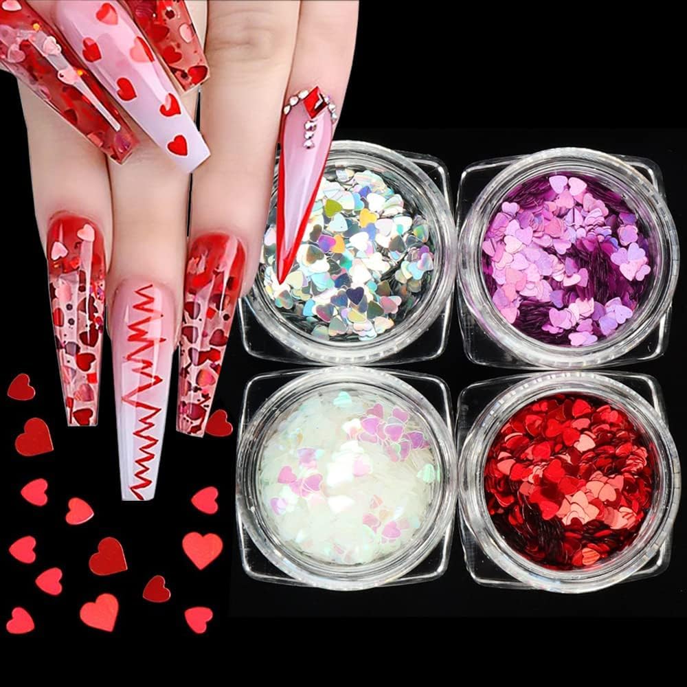48 - Set Nail Art Glitter Decoration | 3D Nail Art Glitter (Multicolor) - Image 3 thumbnail