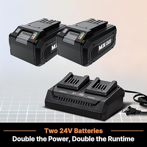 Miniatura 9 de LawnMaster Cortacésped inalámbrico sin escobillas CLMF4815E 48V MAX* de 15 pulgadas con batería de 2X24V MAX* 4.0Ah y un cargador dual