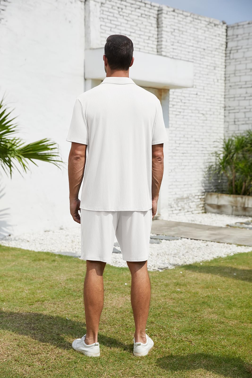 Chándal de verano para hombre, traje deportivo de 2 piezas, camiseta de manga corta, pantalones cortos, traje de ocio para todos los días