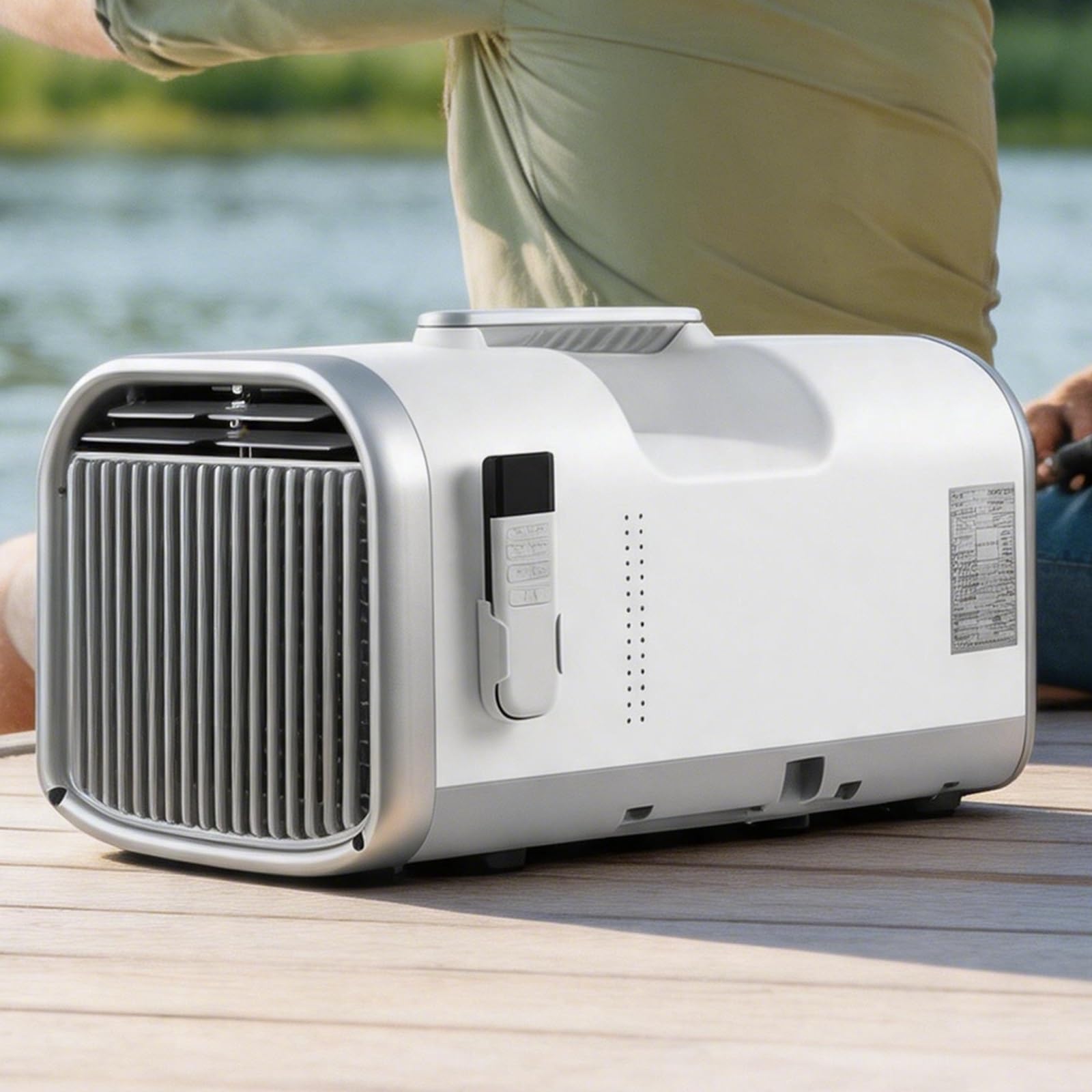 Vunhex T1-Pro Personal Mini Portable Air Conditioner, 4400/5100 Btu Low Power Consumption Inverter Ac Unit, Quiet Mobile Cooling Fan Cools In 3S For Dormitory Office Rv Truck Camping Indoor Outdoor(T1-Pro)