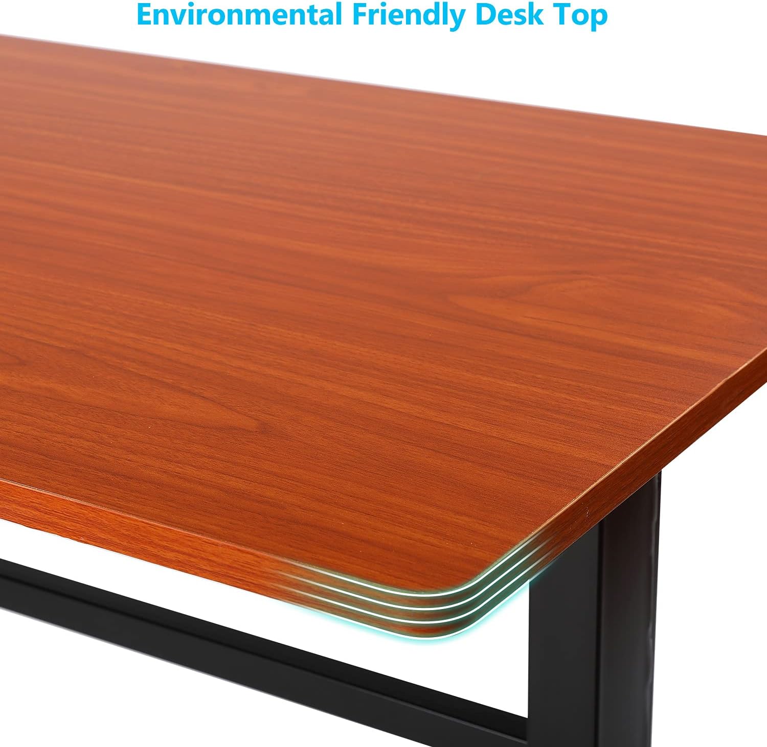 UNICOO Manual Standing Desk Adjustable Height Heavy Duty Game Desk, Crank Adjustable Desk, Adjustable Computer Desk, Manual Stand Up Desk with Headphone Hook,48 x 24 Inches (SYK01-Teak)