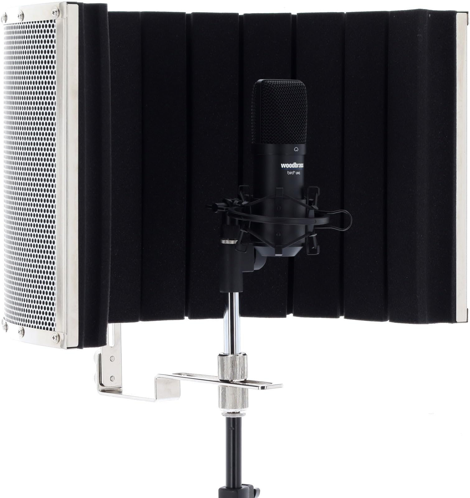 WOODBRASS RS05 Akustik-Mikrofon-Monitor, optimale Absorbierung, natürliche Klangwiedergabe, verstellbare Halterung, solide Konstruktion, ideal für Sprachaufnahmen, Home Studio, MAO, Mixing