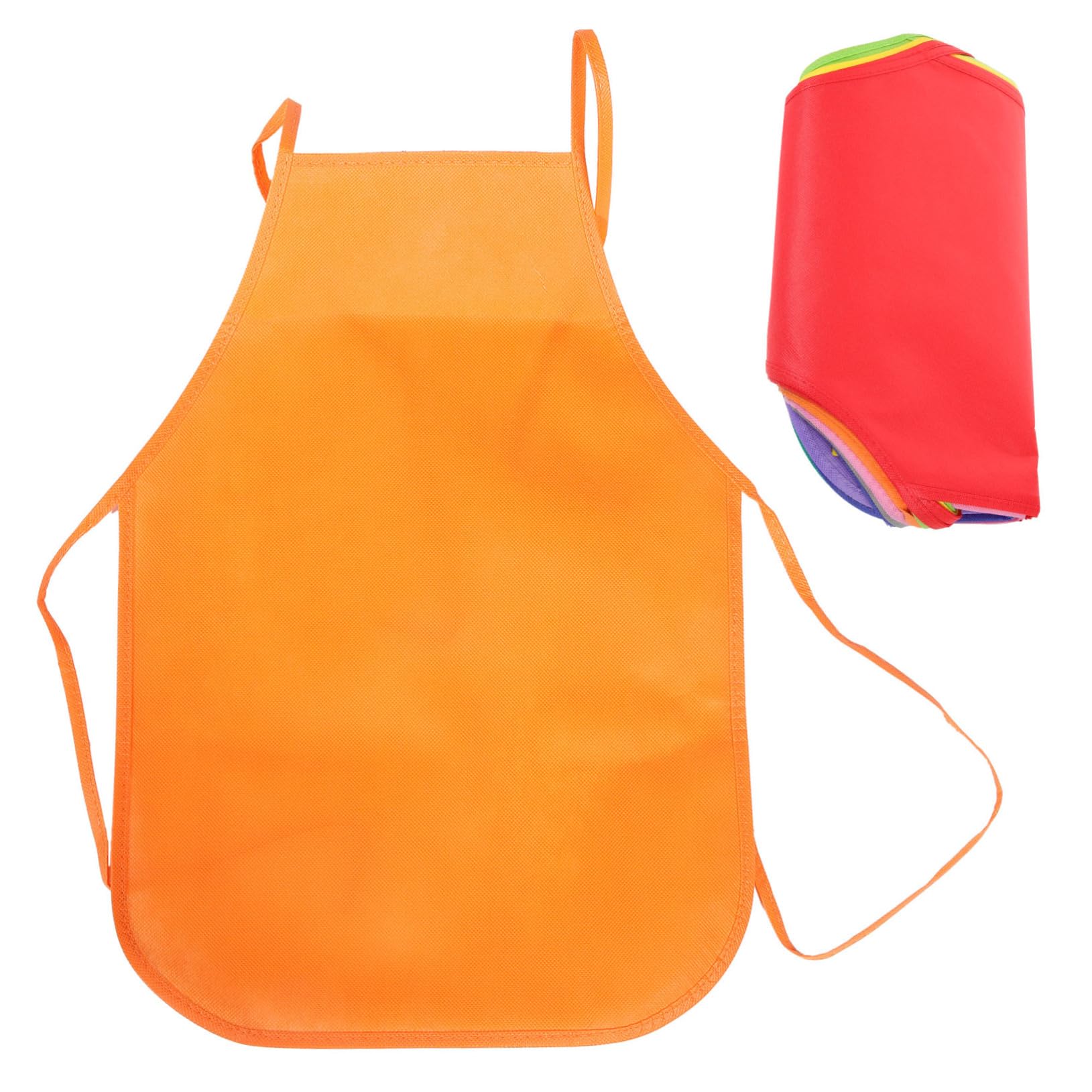 Malerschürze für Kinder aus Vliesstoff 24 Stück 33x48 Cm | Einweg Künstlerschürzen, Leicht zu Reinigen, Lange Taillenbänder, für Malen und Kochen