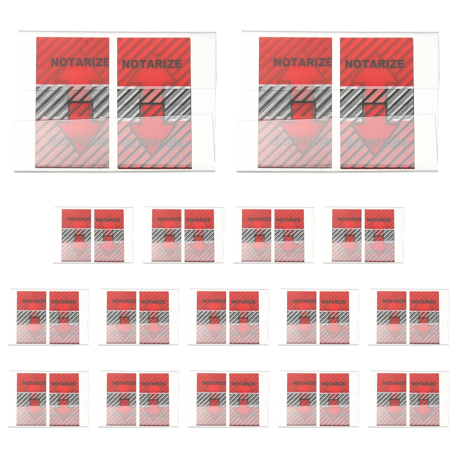 PATIKIL 800PCS Sign Here Tabs, Sign Here Post Flags Stickers Adhesive Arrow Labels Message Date Signature for Documents Office Supplies Notebook Notes,Red Twill