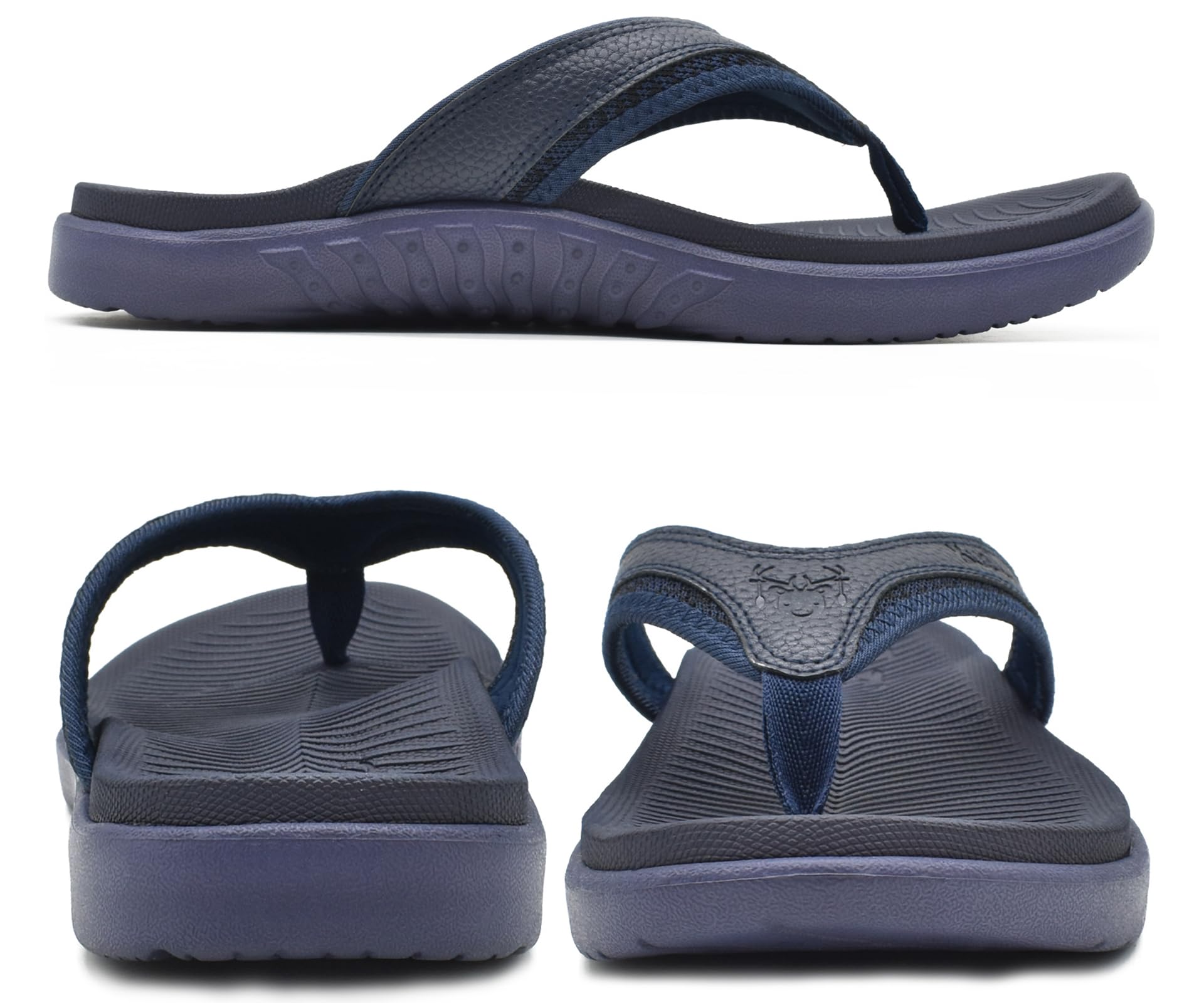 KuaiLu Infradito Uomo con Comode Ortopedichehe Arch Support Spiaggia Piscina Estive Sportivi Sandali Ciabatte Leggere Antiscivolo Gomma Suole 40-49