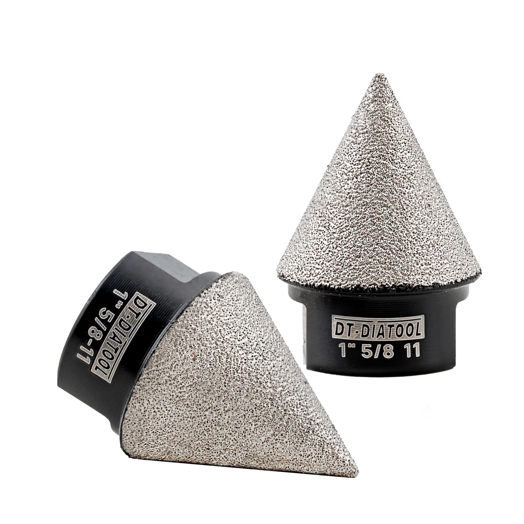 DT-DIATOOL Diamond Beveling Chamfer Bit 2PCS 25mm with 5/8"-11 Thread for Tile Porcelain Ceramic Granite Marble Existing Holes Enlarging Polishing Shaping Trimming Repairing โ image 1