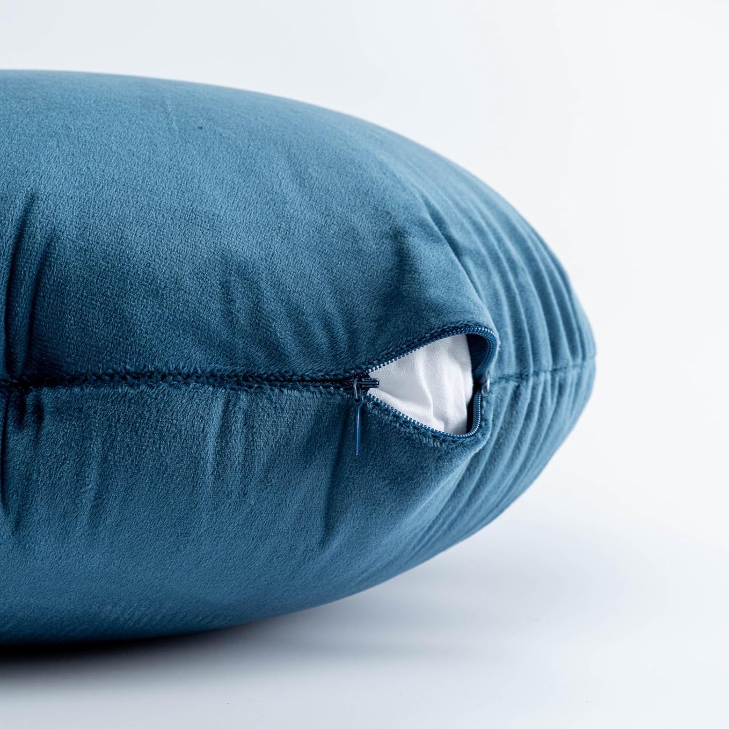 Round Pillow Cushion for Couch 18" Super Soft Dutch Velvet Round Throw Pillow Floor Pillow Cushion for Sofa Bed Living Room Chair Floor Office Home Decoration, Green