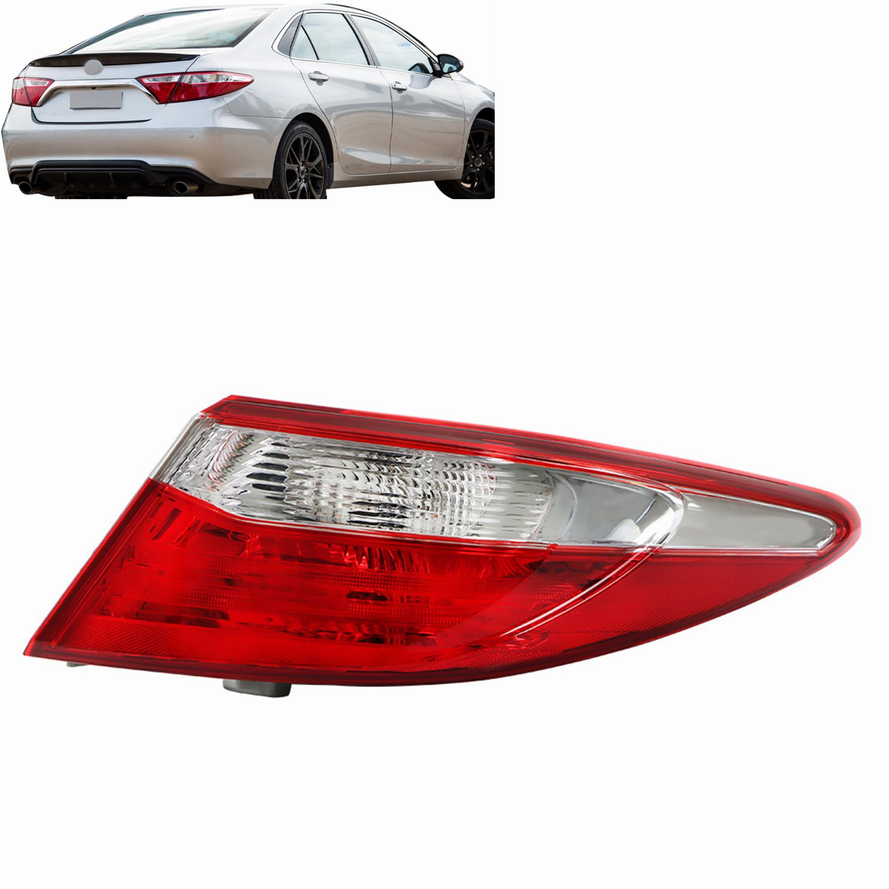 View 1 of [DAMAGED] GXYWADY Taillight Replacement for Camry Right Side Chrome