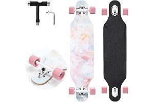 The Ultimate Cruising Experience: Longboard Skateboard, 41 Inch Drop Through Longboard Complete