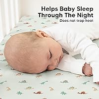 Vista 5 de KeaBabies Paquete de 2 sábanas ajustadas orgánicas para cuna para niños y niñas - 52x28 Sábanas ajustadas para colchón de cuna, cubierta de jersey