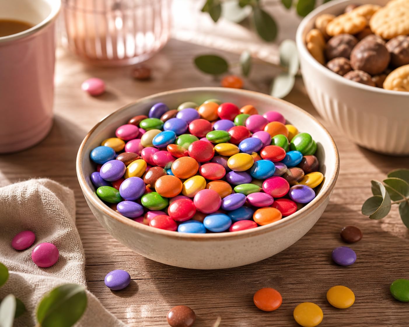 Bonbons Chocolat Colorés 130g – Dragées Multicolores Croquantes – Idéal pour Glaces, Gâteaux, Desserts & Snack Gourmand