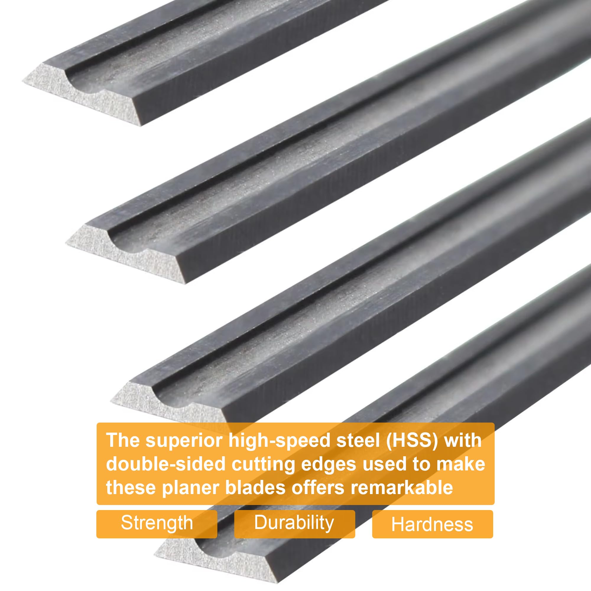 10Pcs 82Mm X 5.5Mm Hss Reversible Planer Blades For Bosch Black Decker Mafell - View #4