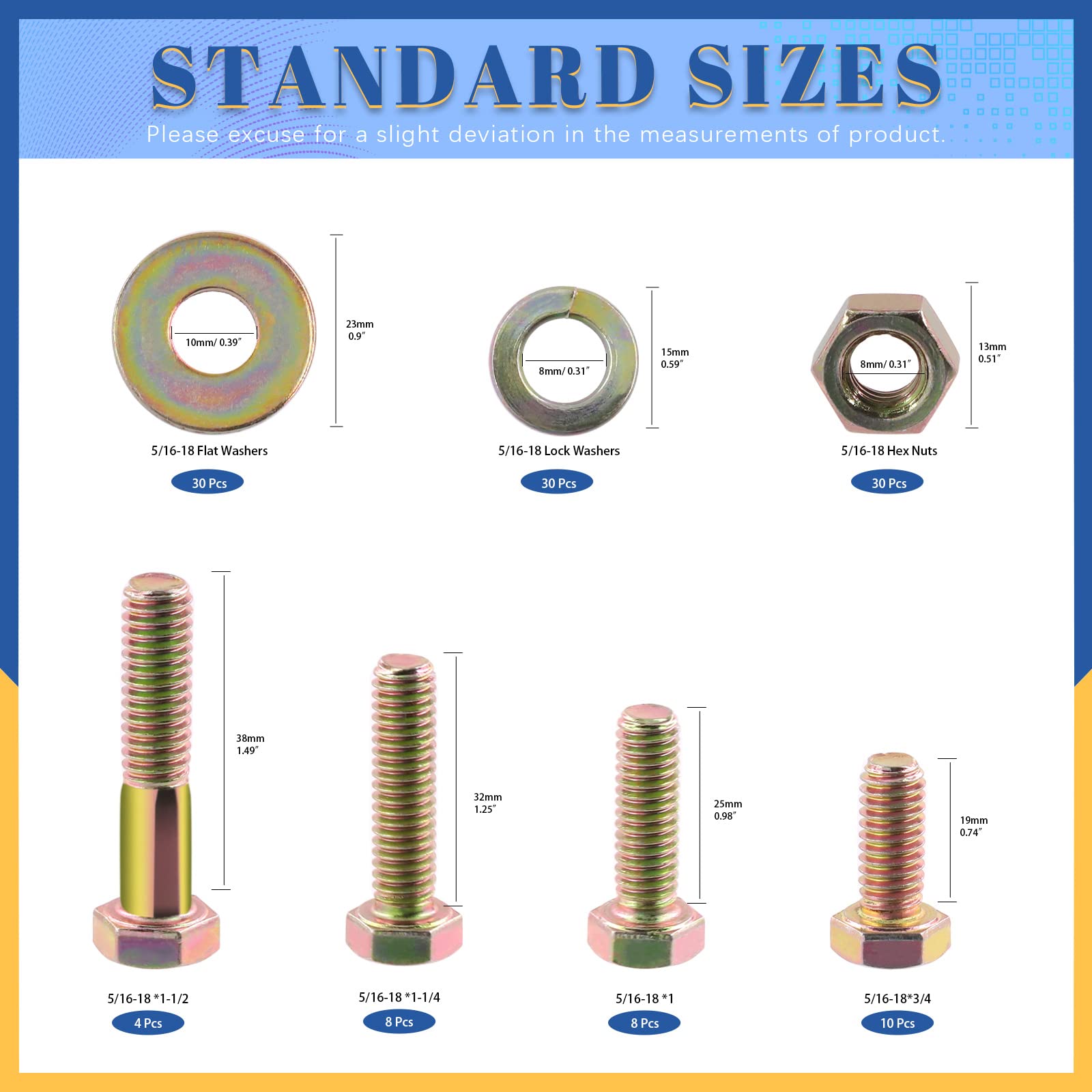 270 Stk./Box M2/M2.5/M3/M4/M5 Nylon Schrauben Mutter Unterlegscheibe Sortiment Kit Hardwarebefestigungen mit Schraubenaufbewahrungsbox(Schwarzes 270-teiliges Nylonschraubenset), Nuss