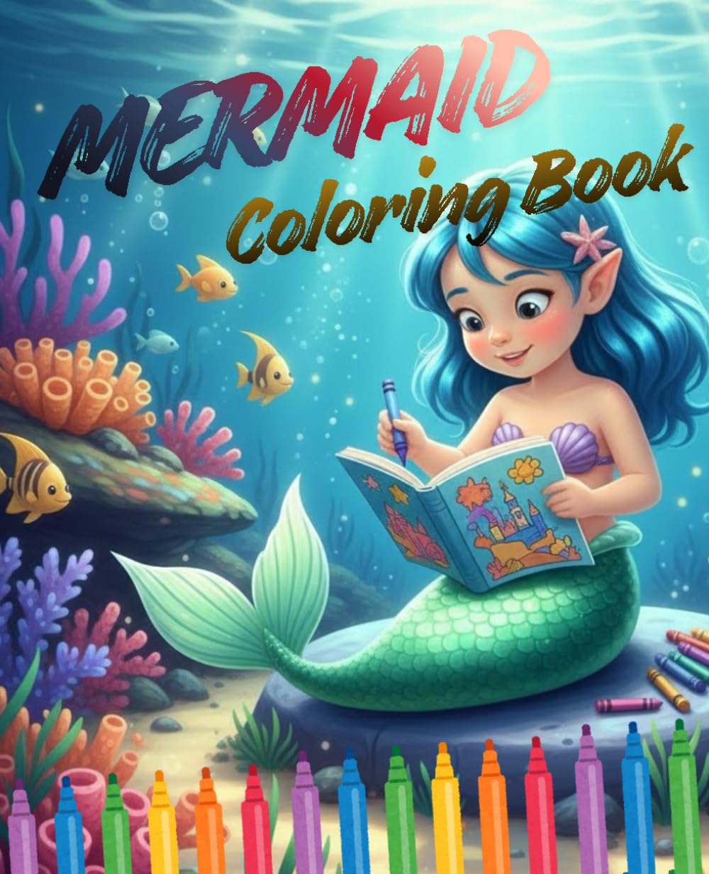 Mermaid Coloring Book for ages 4-12: 24 new and unique Mermaid Coloring Pages for ages 4-12