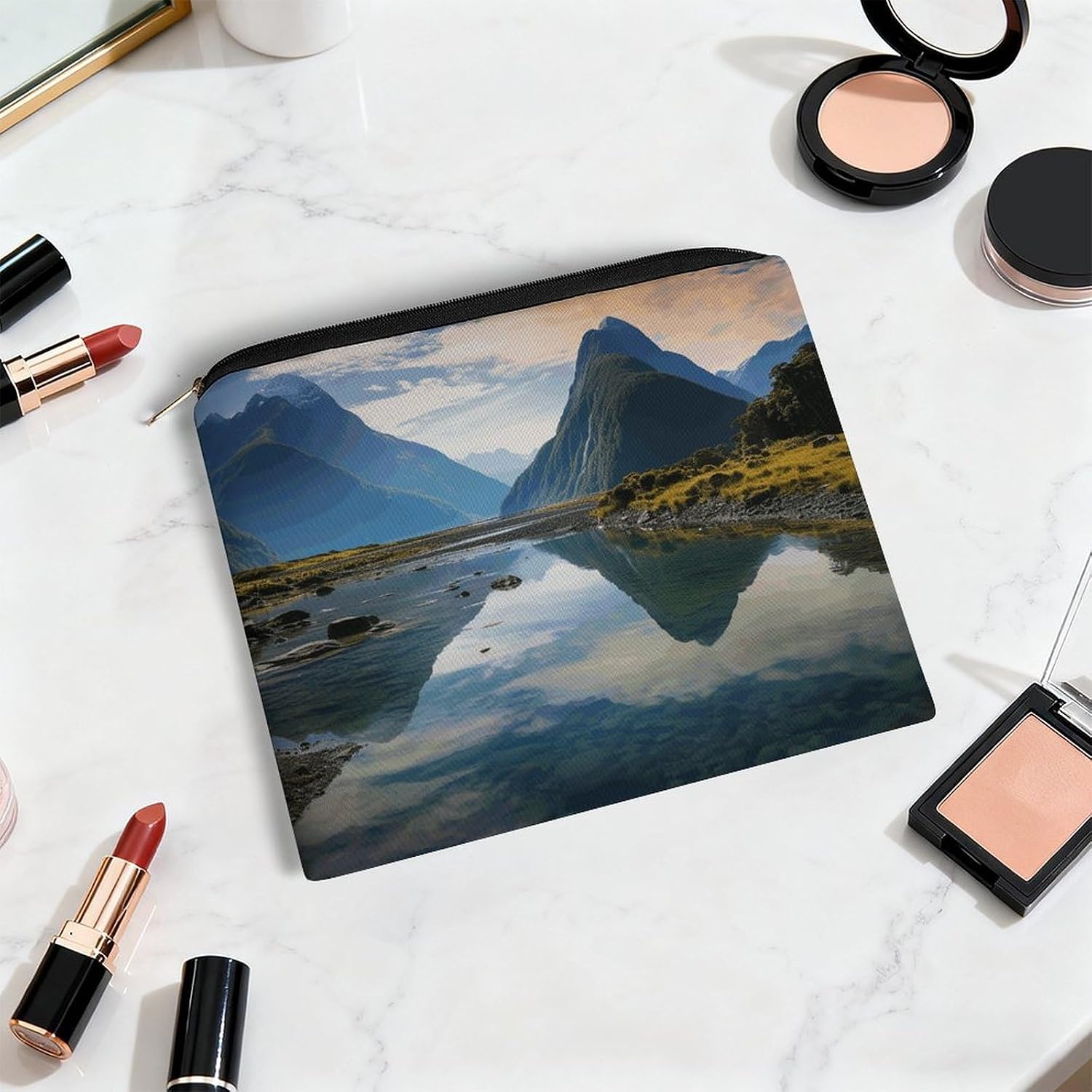 Fiordland National Park Makeup Bag Toiletry Bag Cosmetic Bag image 5