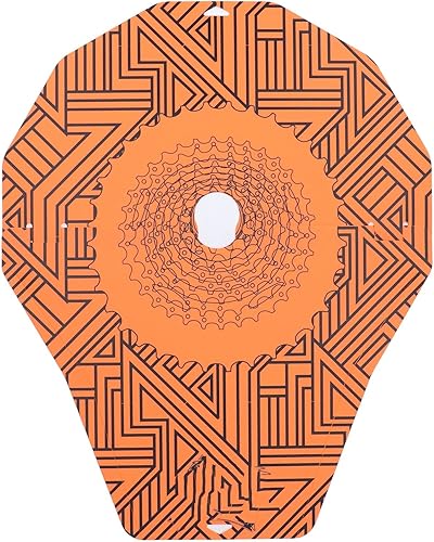 Miniatura 6 de Fydun Disco de 2 piezas, cubierta de lavado de montaña de calor para prevención de aceite de freno de carretera (geométrico)