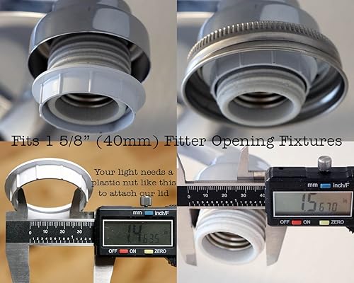 Miniatura 2 de Tapa de iluminación de acero inoxidable para frascos de conservas (3 unidades, boca ancha)