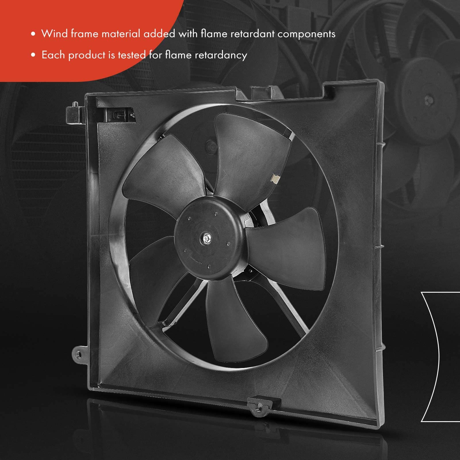 ECCPP Electric Radiator Cooling Fan Assembly For 2005-2008 Chevrolet Aveo - Driver Side