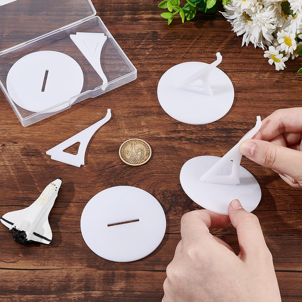 AHANDMAKER 4Pcs Acrylic Model Plane Display Stand, Universal Aircraft Model Plane Stand Without Airplane - Image 3